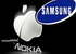    Samsung  1-    Nokia  Apple